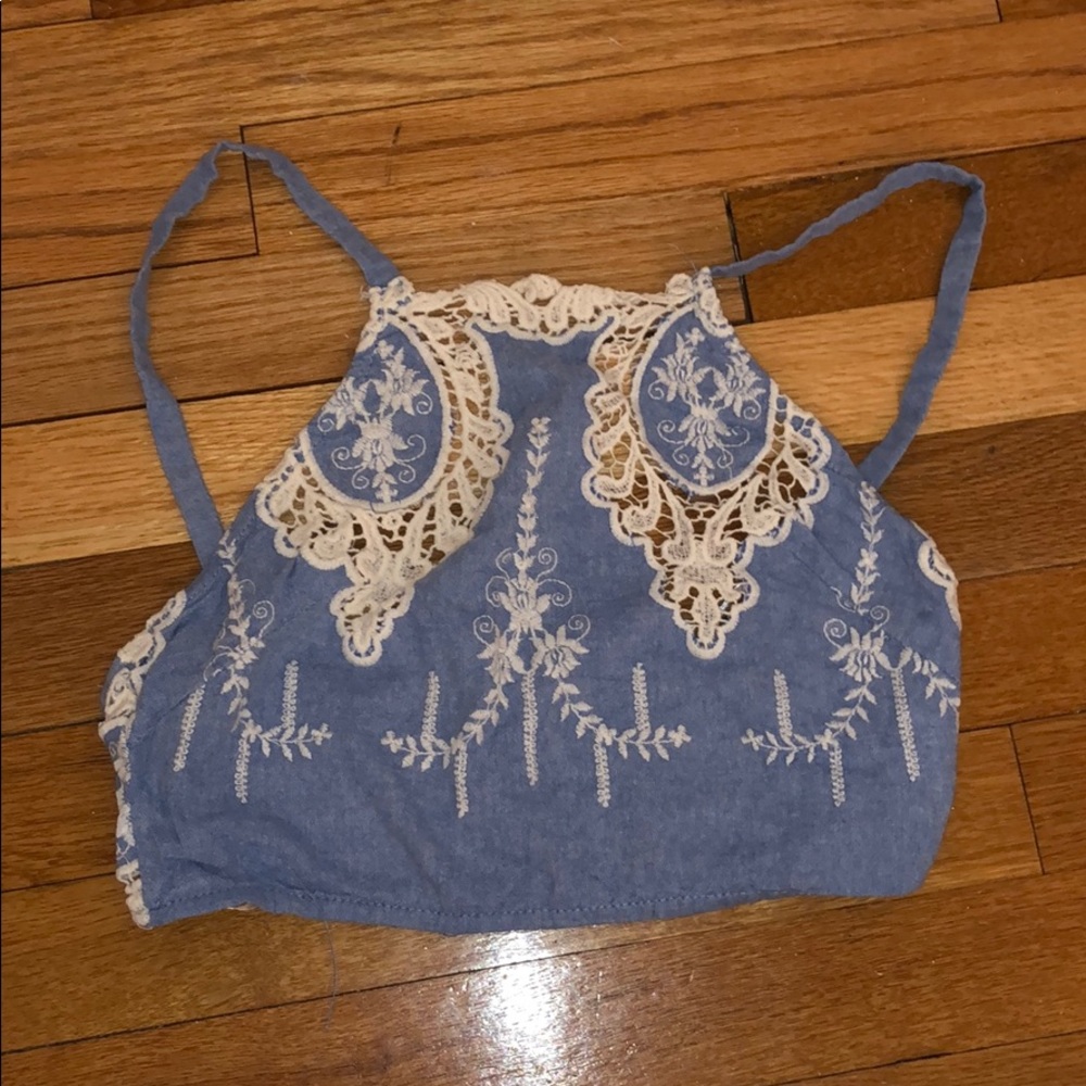 LF high neck crop top